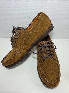 Rancourt & Co Brown Suede Camp Moc Shoes Made in USA Men’s 9.5D Men’s